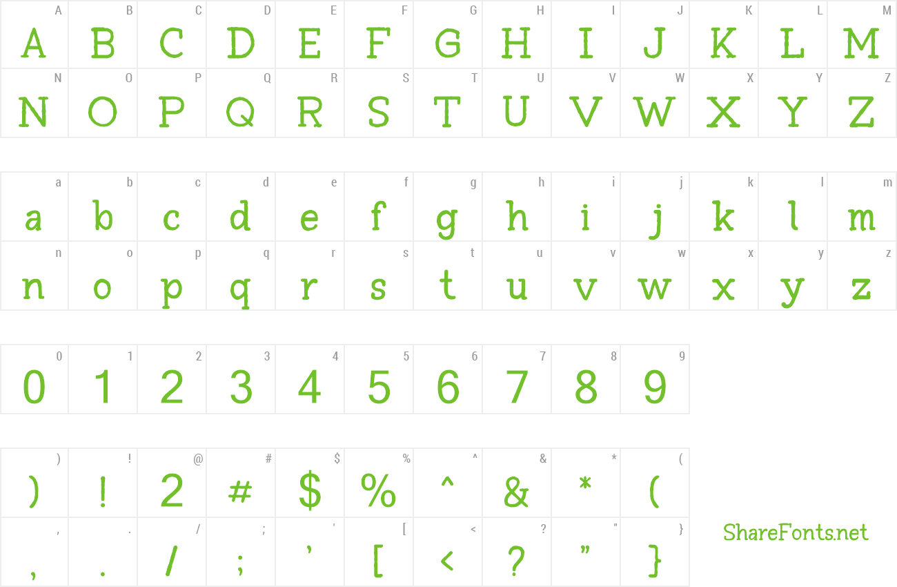 Font Tompkins preview